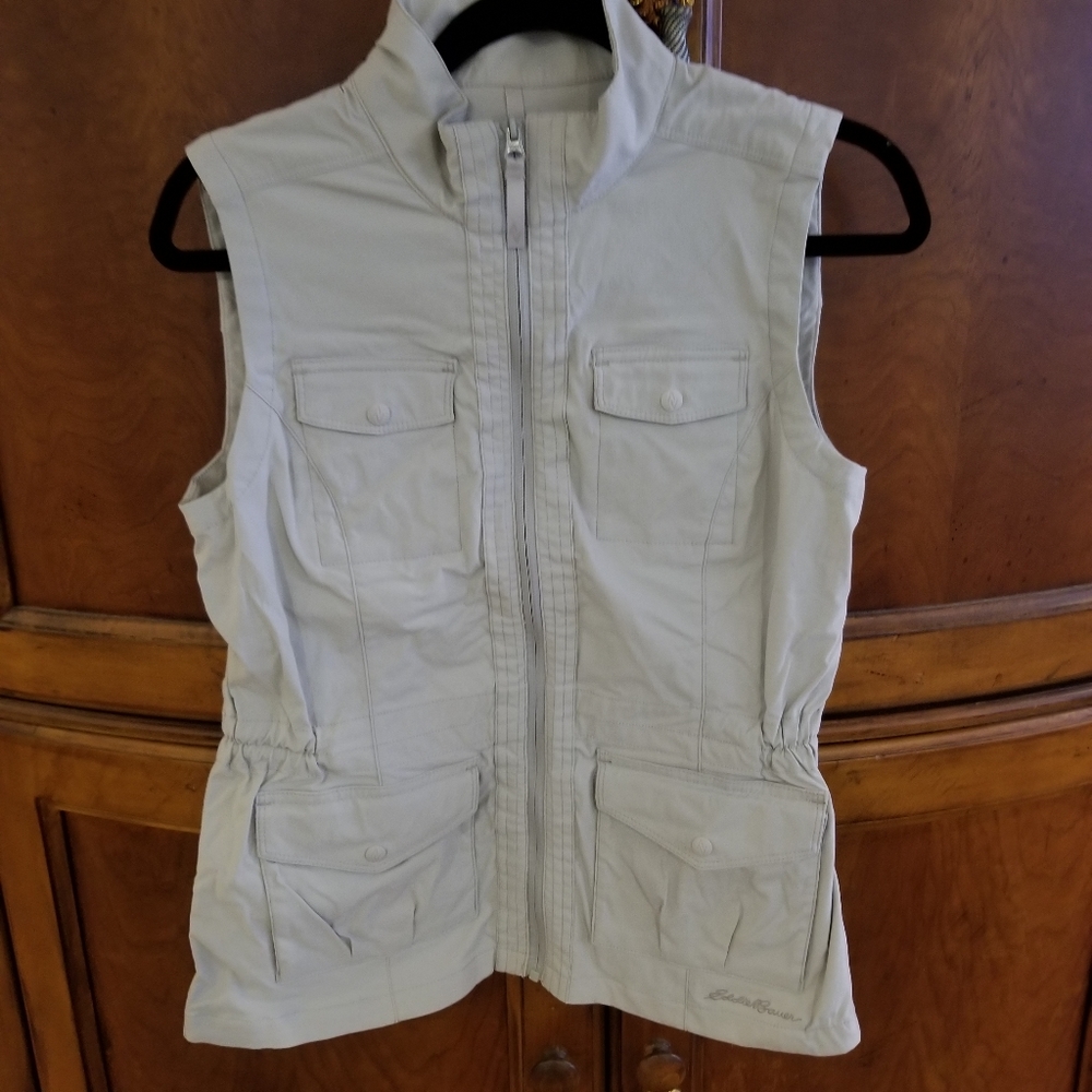 EDDIE BAUER LADIES TRAVEX VEST SZ S